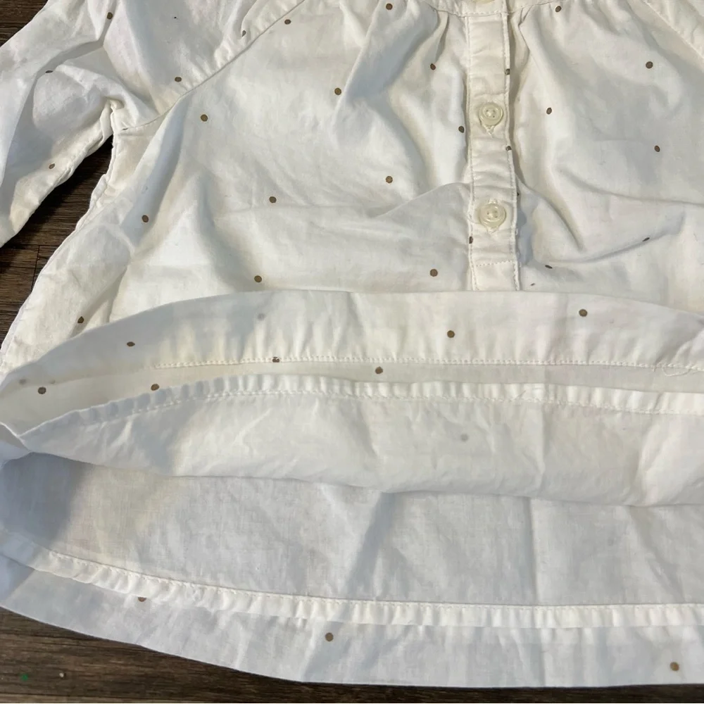 Gap Baby Long Sleeves Button Front Top Blouse Size 6/12 Months